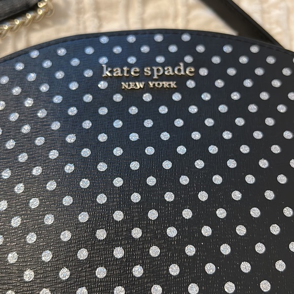 Kate Spade Spencer Metallic Polka Dot Crossbody EUC - Picture 4 of 10